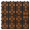Carreaux de terrasse 22 pcs 30 x 30 cm 2 m² WPC Teck 