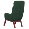 Chaise de relaxation Vert foncé Tissu 