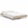 Cadre de lit sans matelas chêne sonoma 120x190 cm 