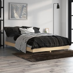 Cadre de lit sans matelas chêne sonoma 120x190 cm 