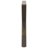 Pieds de table à manger 2 pièces Acier naturel 90 x (72-73,3) cm Acier 