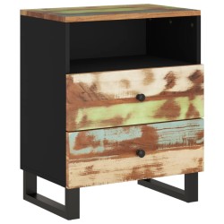 Table de chevet 50x33x62cm Bois de récupération et d'ingénierie 