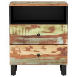 Table de chevet 50x33x62cm Bois de récupération et d'ingénierie 