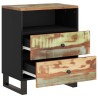 Table de chevet 50x33x62cm Bois de récupération et d'ingénierie 
