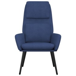Chaise de relaxation Bleu Tissu 