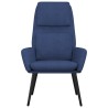 Chaise de relaxation Bleu Tissu 