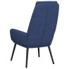 Chaise de relaxation Bleu Tissu 