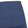 Chaise de relaxation Bleu Tissu 