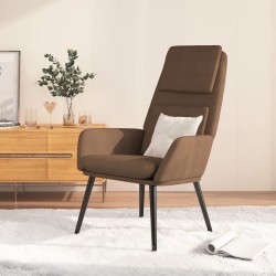 Chaise de relaxation Marron Tissu 