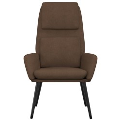 Chaise de relaxation Marron Tissu 