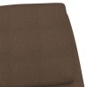 Chaise de relaxation Marron Tissu 
