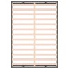 Cadre de lit sans matelas gris 120x190 cm bois massif 