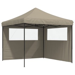 Tente de réception pliable escamotable avec 2 parois latérales 