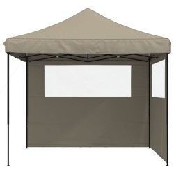 Tente de réception pliable escamotable avec 2 parois latérales 