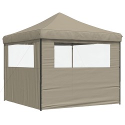 Tente de réception pliable escamotable avec 2 parois latérales 