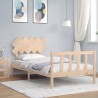 Cadre de lit sans matelas 100x200 cm bois massif de pin 