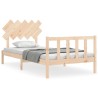 Cadre de lit sans matelas 100x200 cm bois massif de pin 