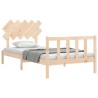 Cadre de lit sans matelas 100x200 cm bois massif de pin 