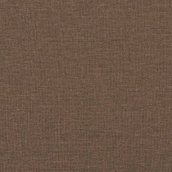 Canapé à 3 places avec repose-pieds Marron 180 cm Tissu 
