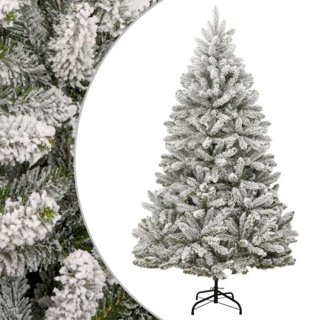 Sapin de Noël artificiel à charnières avec neige floquée 300 cm 