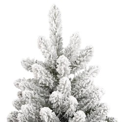 Sapin de Noël artificiel à charnières avec neige floquée 300 cm 