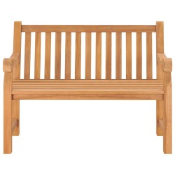 Banc de jardin 114 cm bois de teck solide 