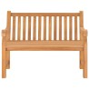 Banc de jardin 114 cm bois de teck solide 