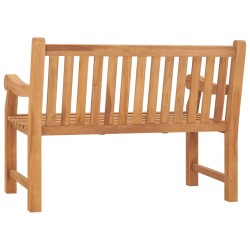Banc de jardin 114 cm bois de teck solide 