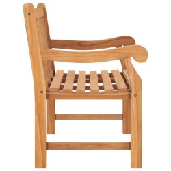 Banc de jardin 114 cm bois de teck solide 