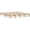 Lit bibliothèque sans matelas 180x200 cm bois massif 