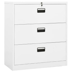 Classeur Blanc 90x46x103 cm Acier 