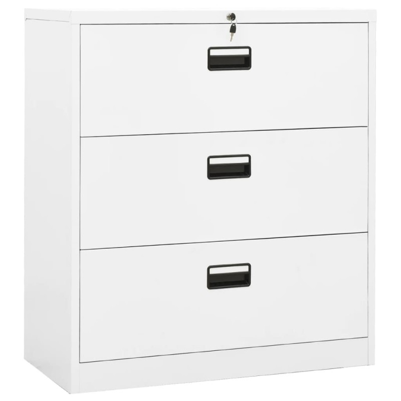 Classeur Blanc 90x46x103 cm Acier 