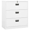 Classeur Blanc 90x46x103 cm Acier 