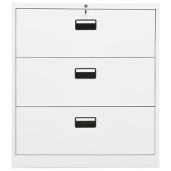 Classeur Blanc 90x46x103 cm Acier 