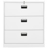 Classeur Blanc 90x46x103 cm Acier 