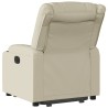 Fauteuil inclinable Crème Similicuir 