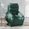 Fauteuil de massage inclinable Vert foncé Velours 