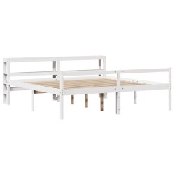 Lit pour personne âgée avec tête de lit sans matelas 180x200 cm 
