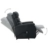 Fauteuil Gris foncé Tissu 