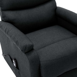 Fauteuil Gris foncé Tissu 