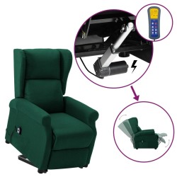 Fauteuil Vert foncé Tissu 