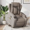 Fauteuil inclinable de massage Taupe Tissu 