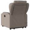 Fauteuil inclinable de massage Taupe Tissu 