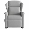 Fauteuil inclinable électrique gris nuage tissu 