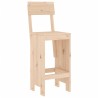 Ensemble de bar de jardin 5 pcs bois de pin massif 