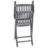 Chaises pliables d'extérieur lot de 6 et coussins Bois d'acacia 