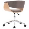 Chaises pivotantes à manger lot de 2 taupe tissu 