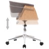 Chaises pivotantes à manger lot de 2 taupe tissu 