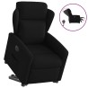 Fauteuil inclinable électrique noir tissu 
