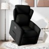 Fauteuil inclinable électrique noir tissu 